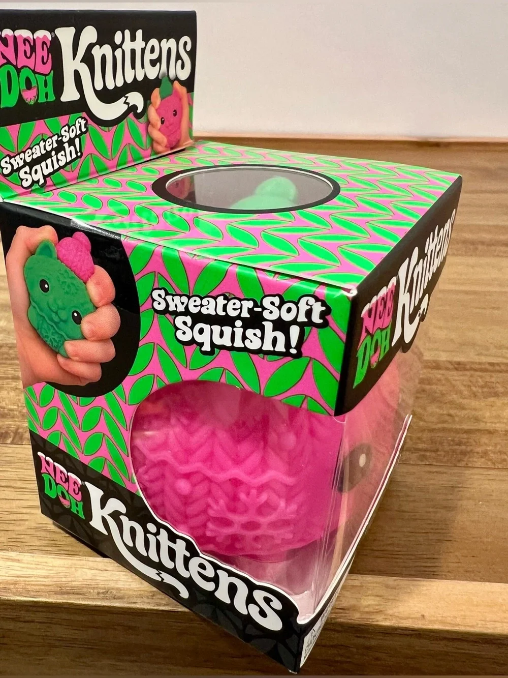 Knittens Sweater-Soft Squish Pink Plush Toy